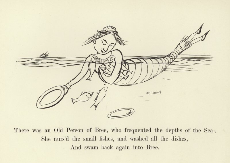 Había una vez una persona mayor de Bree, que frecuentaba las profundidades del mar de Edward Lear