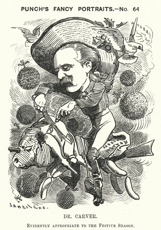 Dr Carver (grabado) de Edward Linley (after) Sambourne