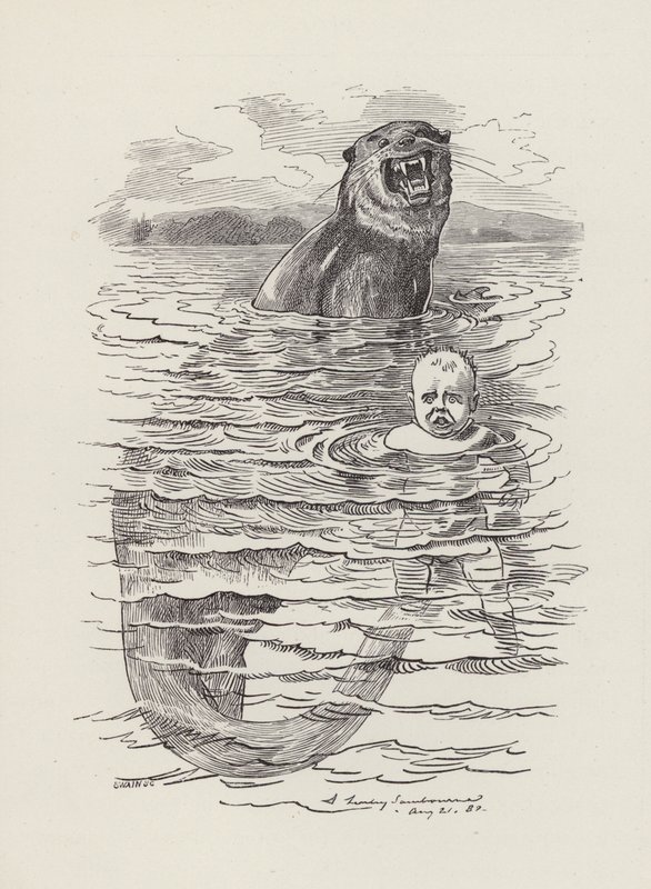 Ilustración para Los Niños del Agua de Charles Kingsley de Edward Linley (after) Sambourne