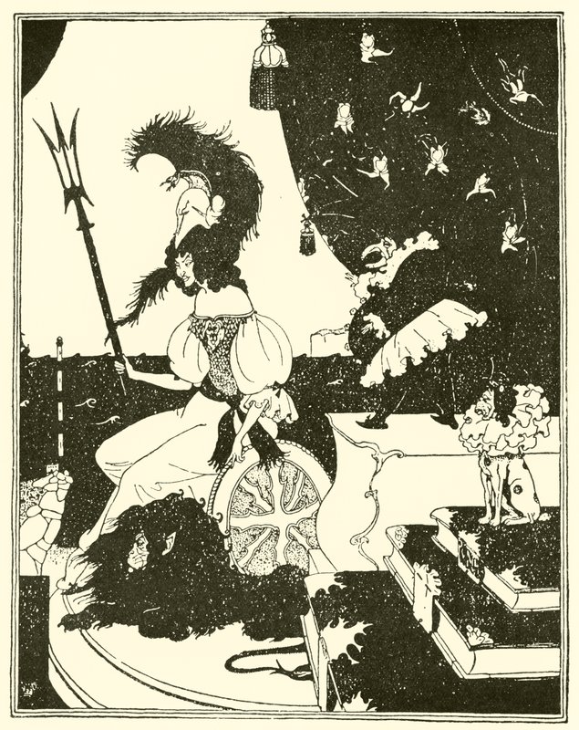 Britannia a la Beardsley de Edward Tennyson Reed