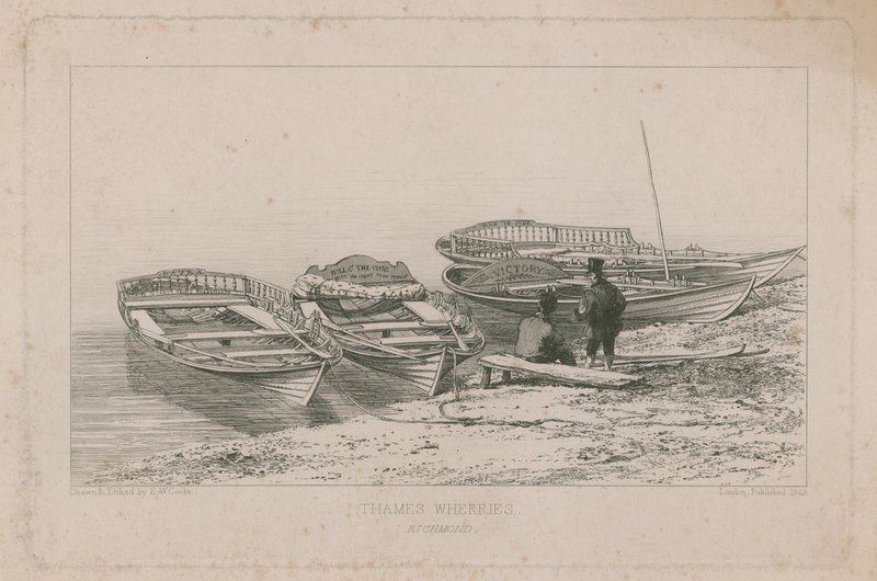 Wherries del Támesis de Edward William Cooke