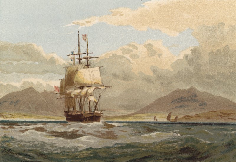 De vuelta a casa, frente a la Isla de Arran de Edward after Duncan