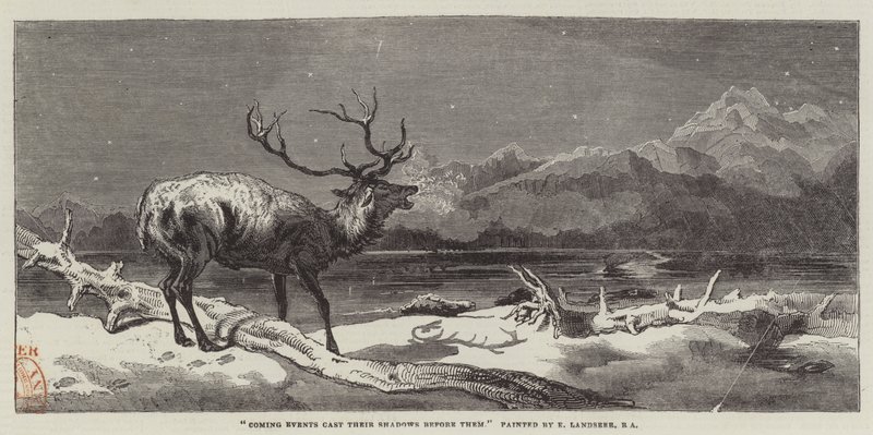 Los eventos venideros proyectan sus sombras antes que ellos de Edwin Landseer