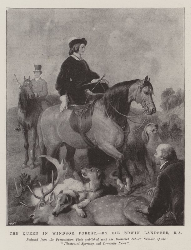 La Reina en el Bosque de Windsor de Edwin Landseer