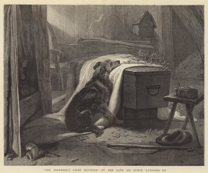 El principal doliente del pastor de Edwin Landseer