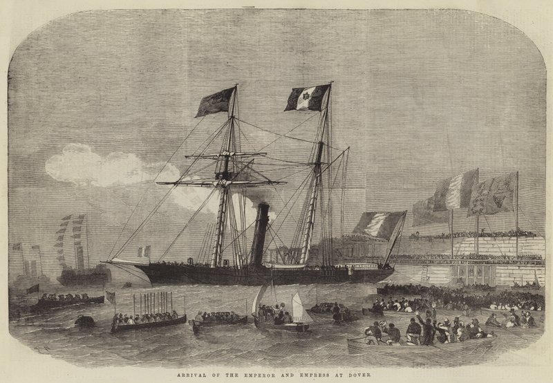 Llegada del Emperador y la Emperatriz a Dover de Edwin Weedon
