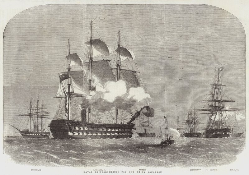 Refuerzos navales para el Escuadrón de China de Edwin Weedon