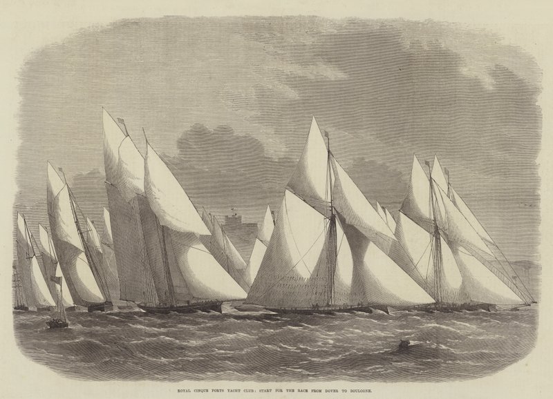 Royal Cinque Ports Yacht Club, Inicio de la Carrera de Dover a Boulogne de Edwin Weedon