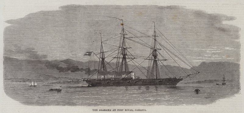 El Alabama en Port Royal, Jamaica de Edwin Weedon