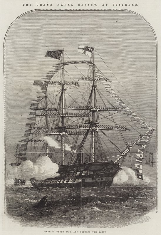 La gran revista naval en Spithead de Edwin Weedon