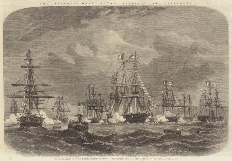 El festival naval internacional en Cherburgo de Edwin Weedon