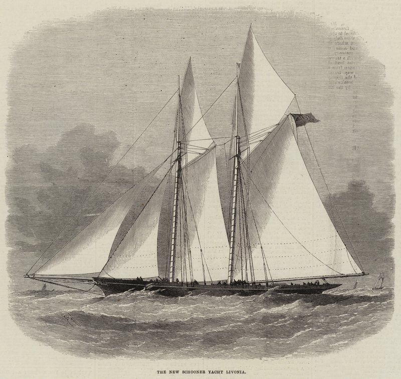 El Nuevo Yate Goleta Livonia de Edwin Weedon