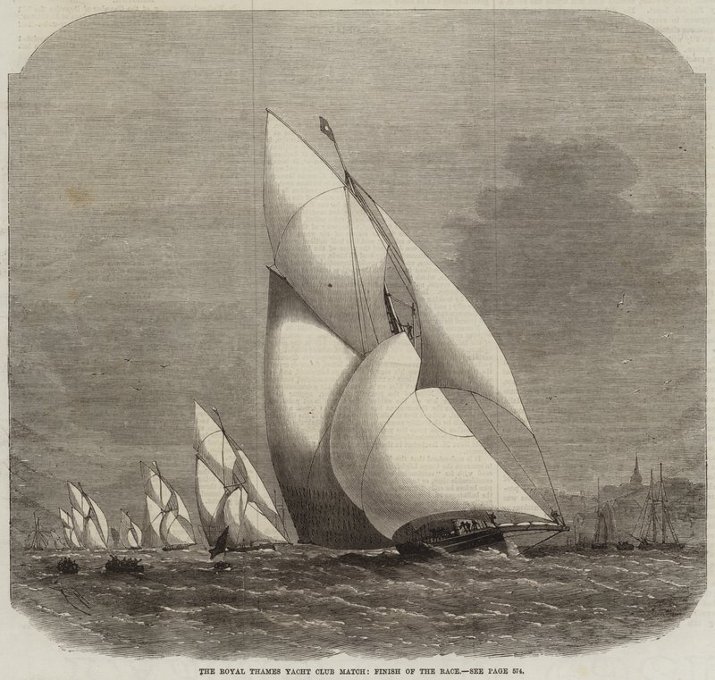La carrera del Royal Thames Yacht Club, final de la carrera de Edwin Weedon