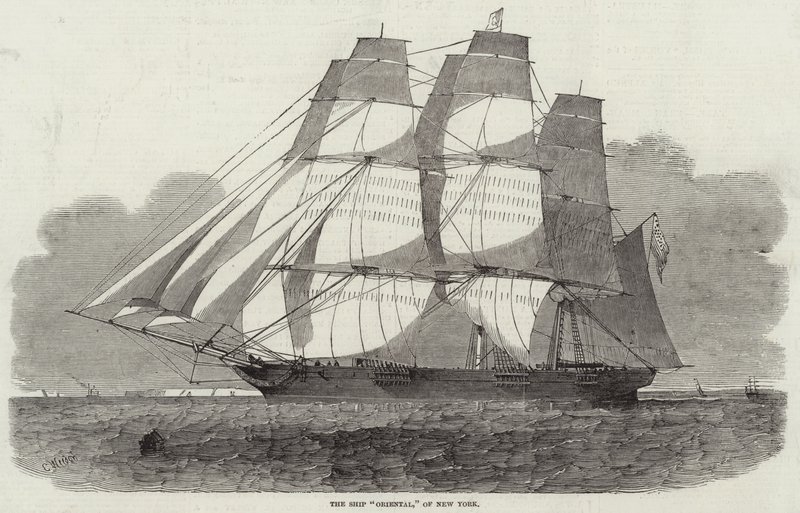 El barco Oriental, de Nueva York de Edwin Weedon