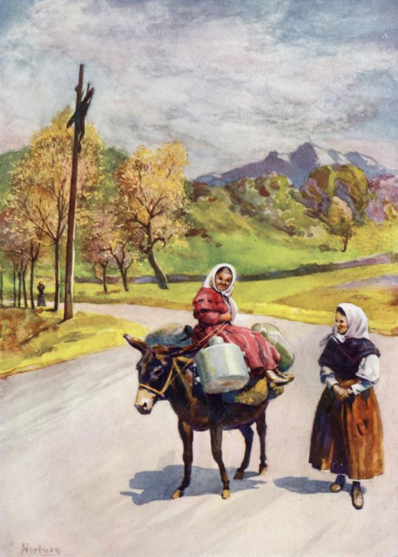 Córcega: Cruz al borde del camino de Edwin Arthur Norbury