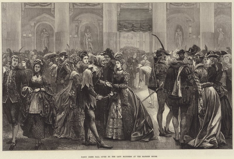 Baile de disfraces dado por la Lady Mayoress en la Mansion House de Edwin Buckman