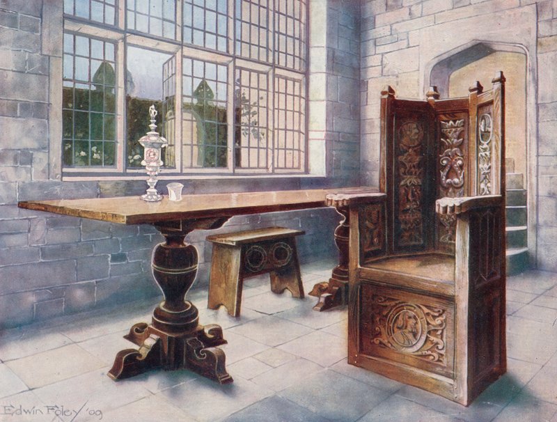 Mesa de Roble. Silla de 