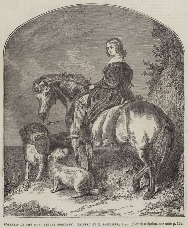 Retrato del Honorable Ashley Ponsonby de Edwin Landseer