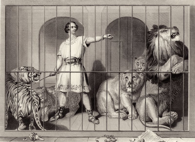 Van Amburgh y los Leones de Edwin Landseer