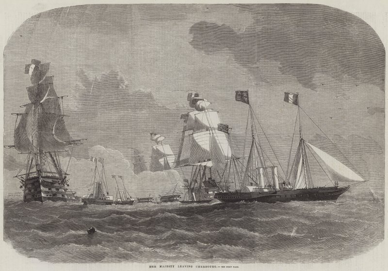 Su Majestad saliendo de Cherburgo de Edwin Weedon