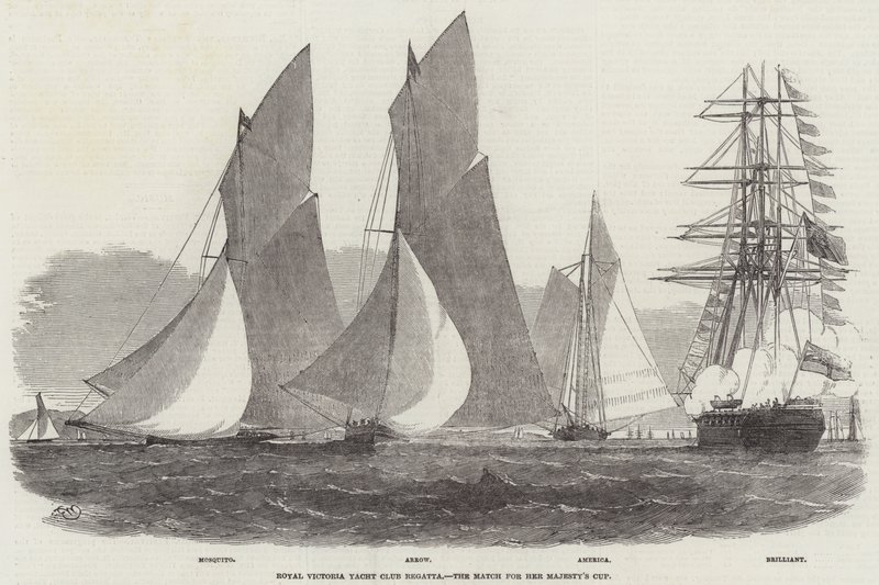 Regata del Royal Victoria Yacht Club, la competencia por la Copa de Su Majestad de Edwin Weedon