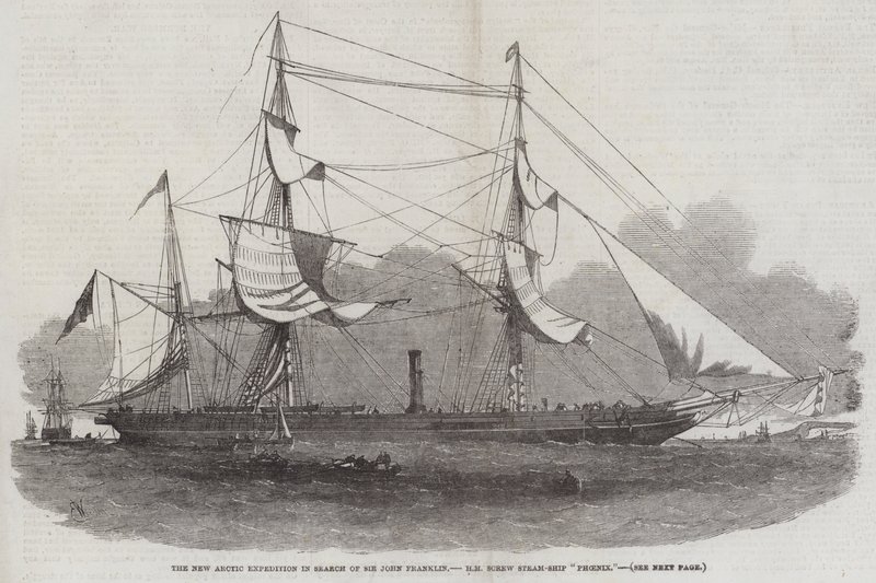 La nueva expedición ártica en busca de Sir John Franklin, HM Screw Steam-Ship Phoenix de Edwin Weedon