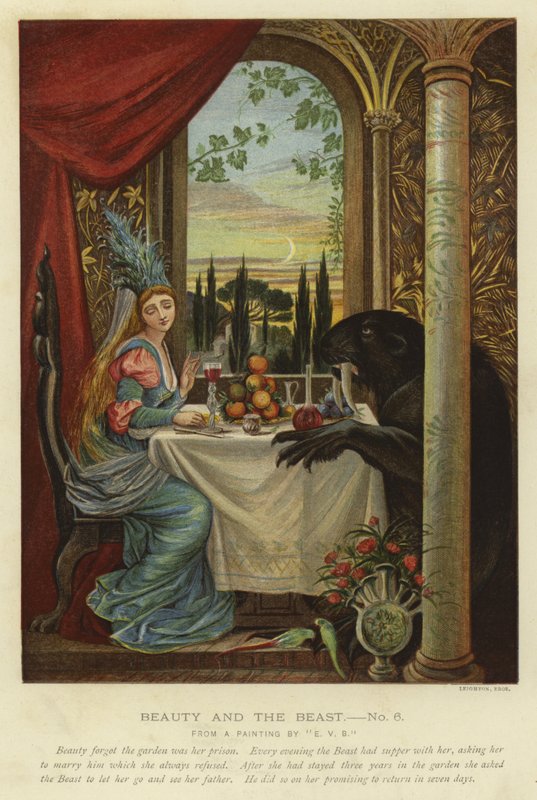 Escena de La Bella y la Bestia de Eleanor Vere Boyle