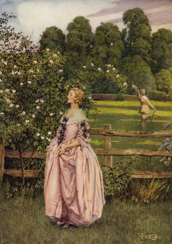 Si ella no es así para mí, ¿qué me importa lo justa que sea? (litografía en color) de Eleanor Fortescue Brickdale
