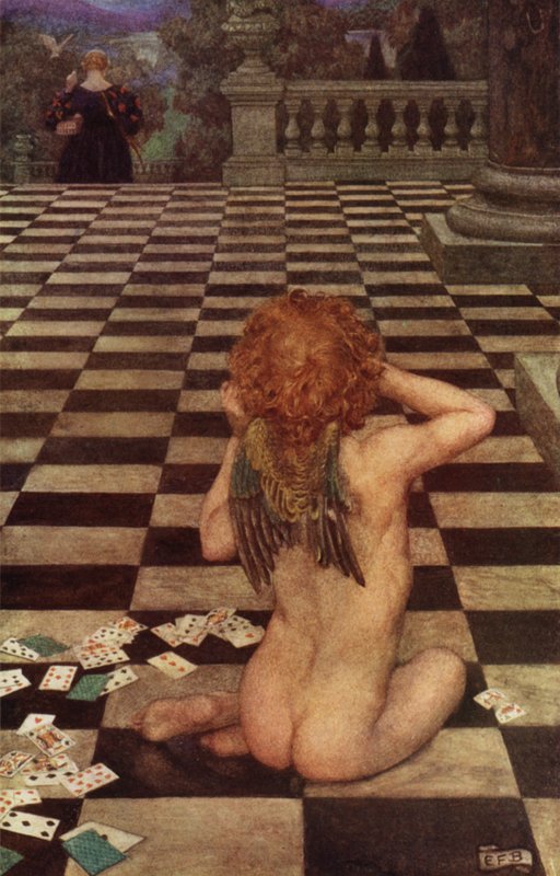 Oh, amor, ¿te ha hecho esto? ¿Qué será de mí, desgraciadamente? (litografía en color) de Eleanor Fortescue Brickdale