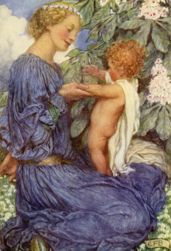 El último viaje juntos (litografía en color) de Eleanor Fortescue Brickdale