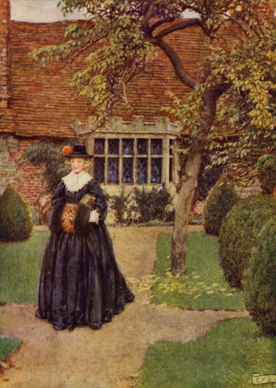 Cuando en sedas va mi Julia (litografía en color) de Eleanor Fortescue Brickdale