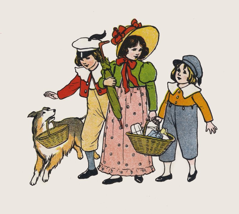 Niños yendo a dar un paseo de Elise H. Stewart