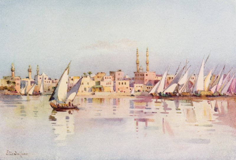 Damietta (litografía en color) de Ella Du Cane