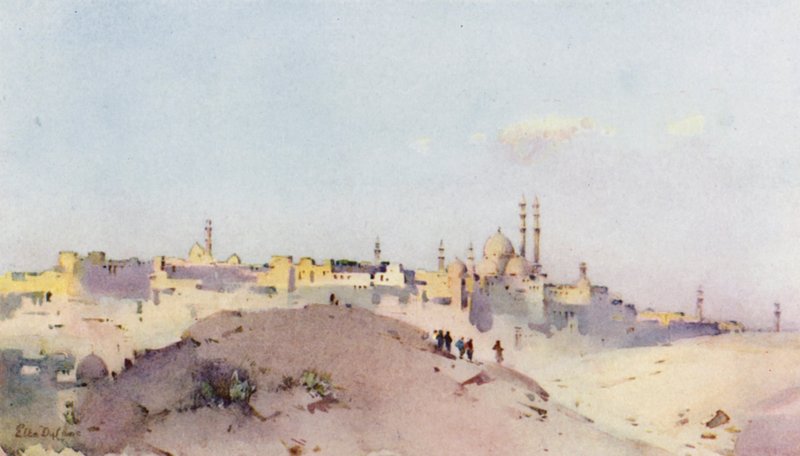 La Ciudadela (litografía en color) de Ella Du Cane