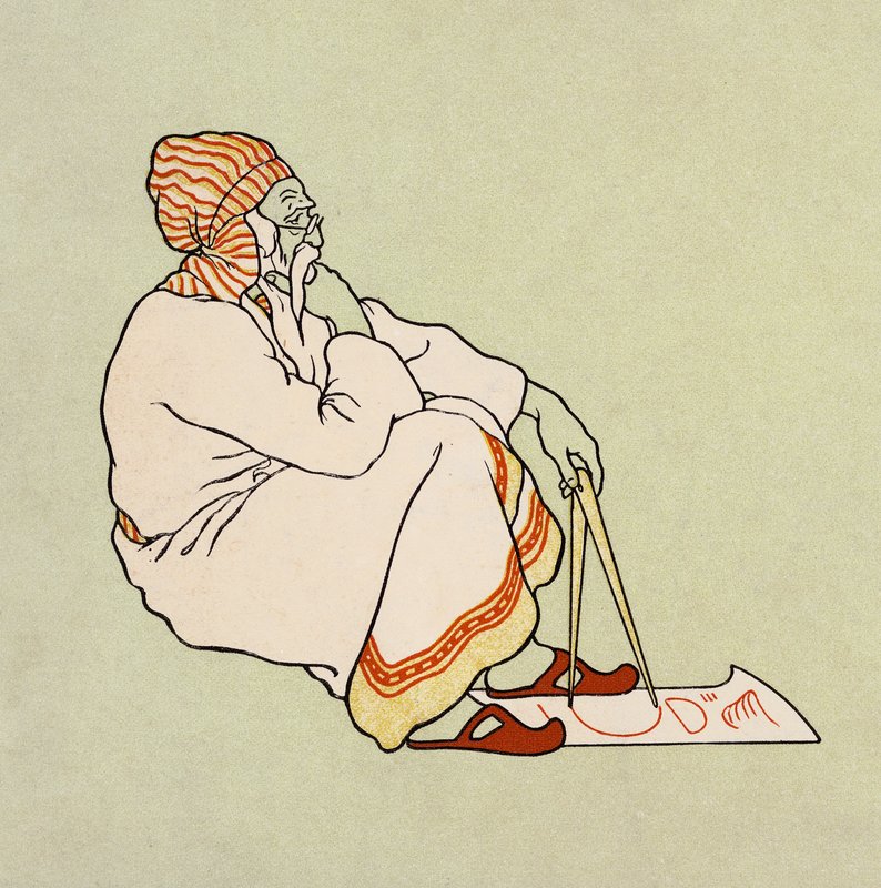 Arca de Noé: El diseñador (litografía en color) de Elmer Boyd Smith