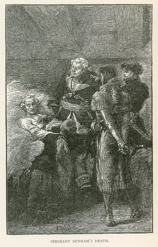 La muerte del sargento Dunham (grabado) de Elviro Michael Andriolli