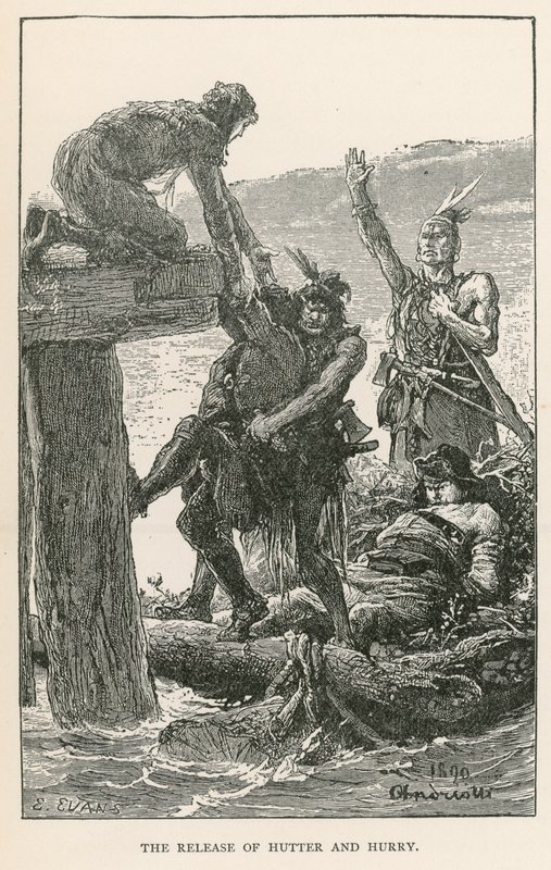 La liberación de Hutter y Hurry (grabado) de Elviro Michael Andriolli