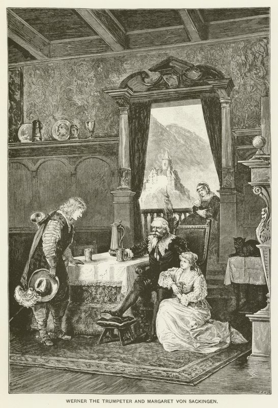Werner el trompetista y Margaret von Sackingen de Emil Limmer