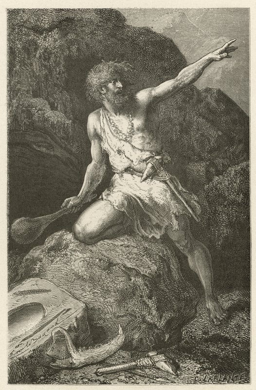 El hombre en la época de la piedra pulida de Emile Antoine Bayard