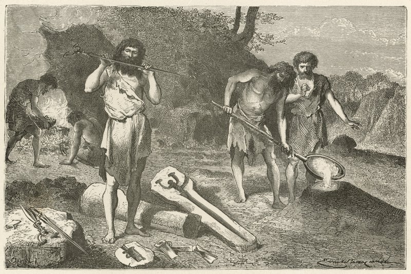 Un taller de moldeadores en la época del bronce de Emile Antoine Bayard
