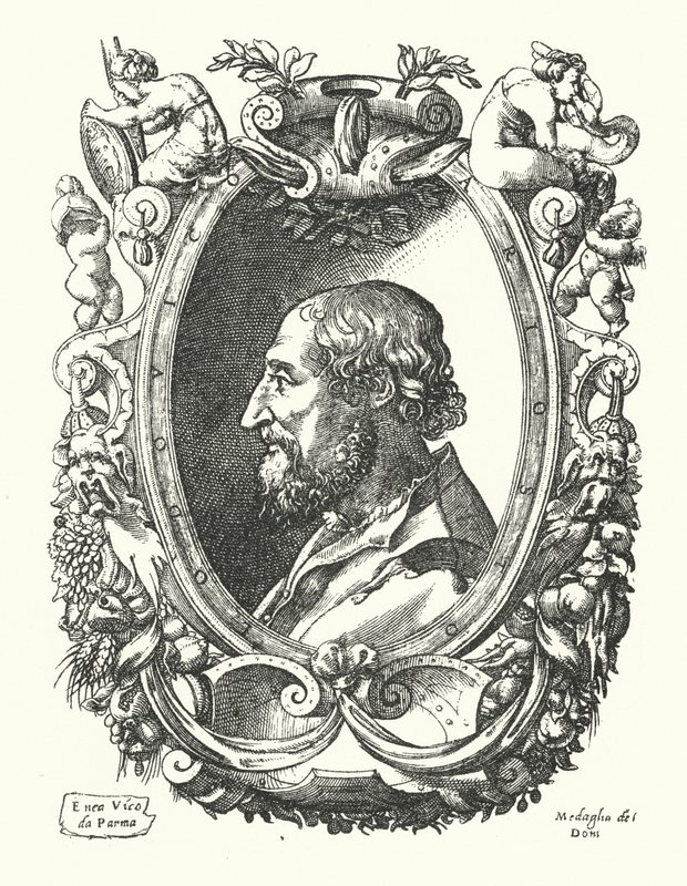 Ludovico Ariosto, poeta renacentista italiano de Enea Vico