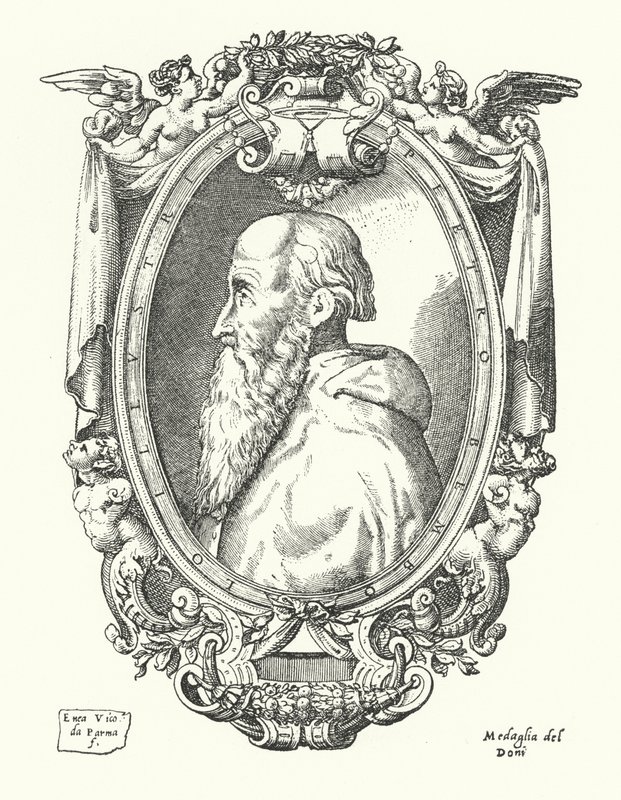 Pietro Bembo, erudito, poeta y cardenal italiano de Enea Vico