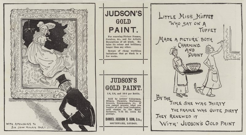 Anuncio, Pintura de Oro de Judson de English School