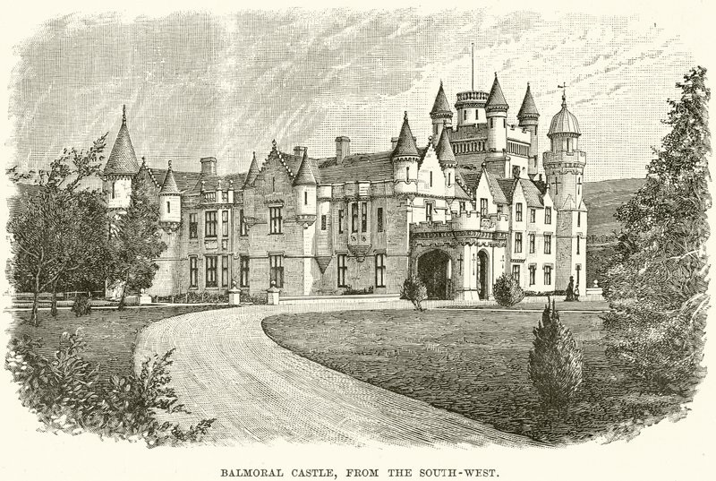Castillo de Balmoral, desde el suroeste de English School