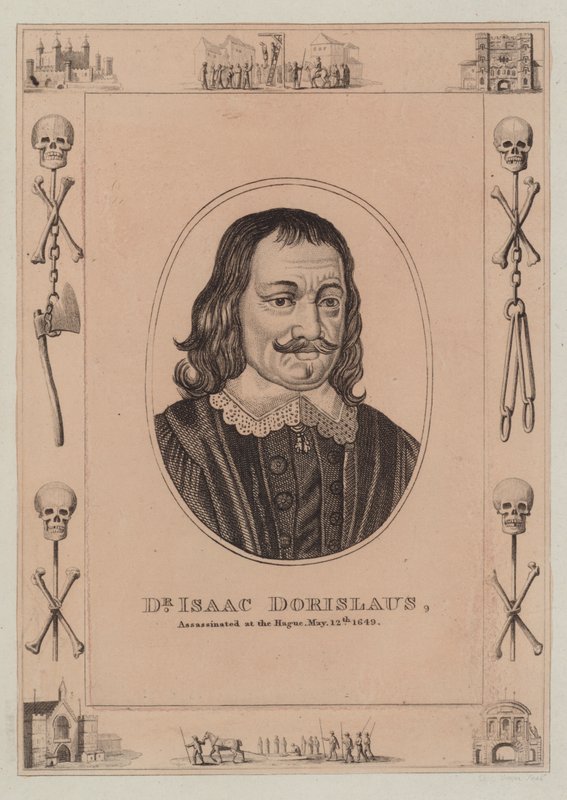 Dr. Isaac Dorislaus, asesinado en La Haya, 12 de mayo de 1649 de English School