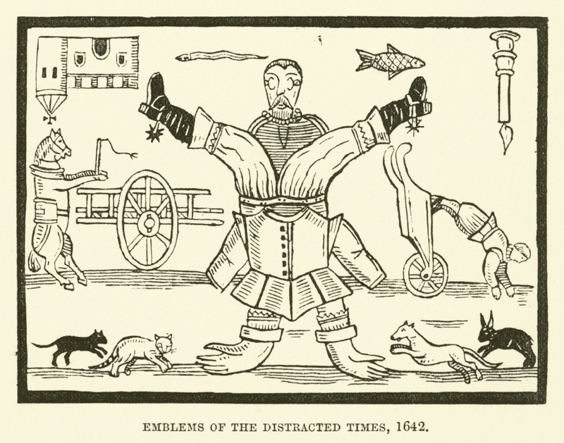 Emblemas de los tiempos distraídos, 1642 de English School