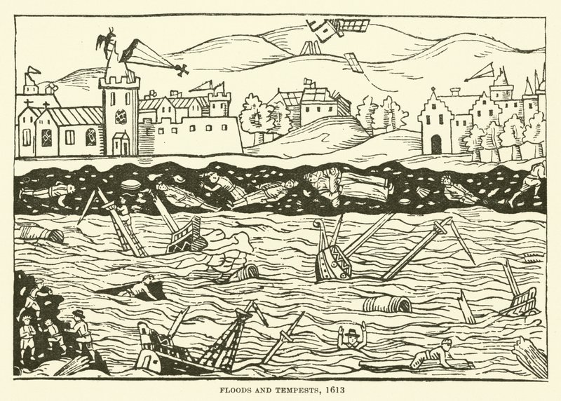Inundaciones y tempestades, 1613 de English School
