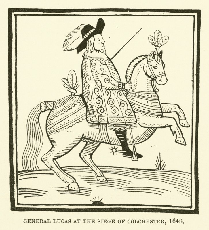 General Lucas en el sitio de Colchester, 1648 de English School