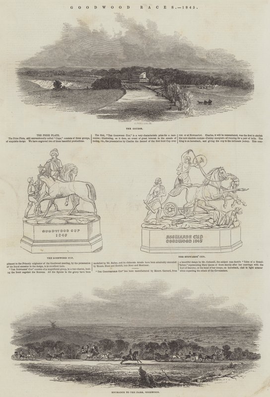 Carreras de Goodwood, 1845 de English School