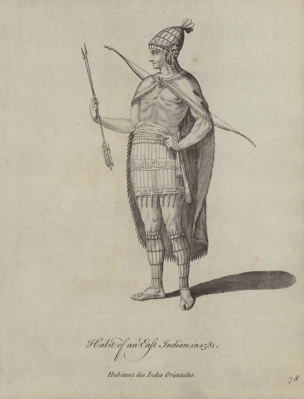 Hábito de un indio oriental en 1581 de English School